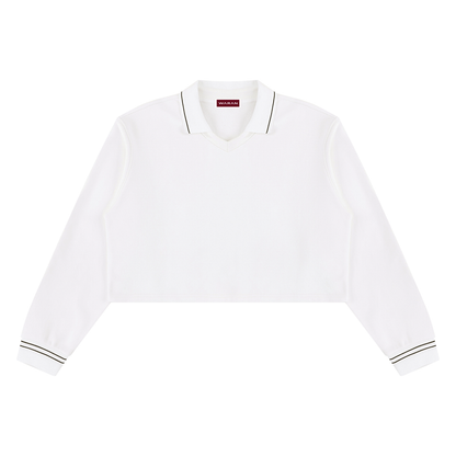 Women’s Crop Collared Sweatshirt