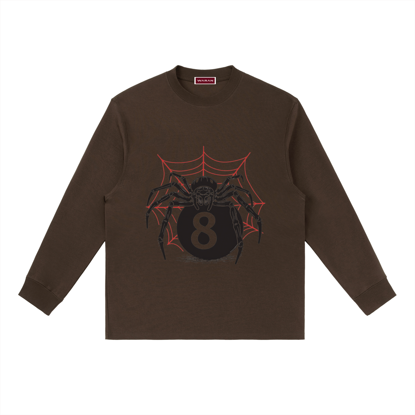 Crewneck Long-Sleeve T-Shirt | Spider eight