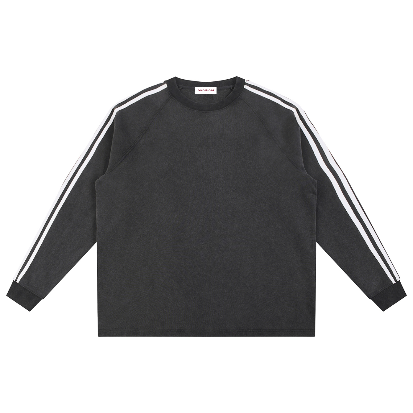 Snow Washed Contrast Tape Sweatshirt