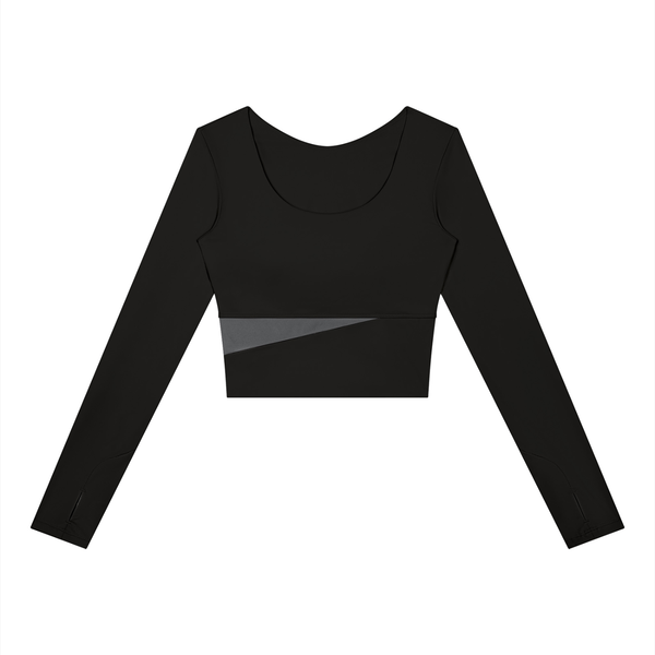 Waran Women’s Panelled Long Sleeve Yoga T-Shirt