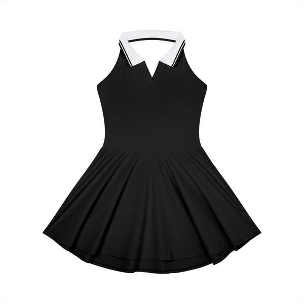 Robe de tennis trapèze à col et dos nu pour femme 210 g/m²