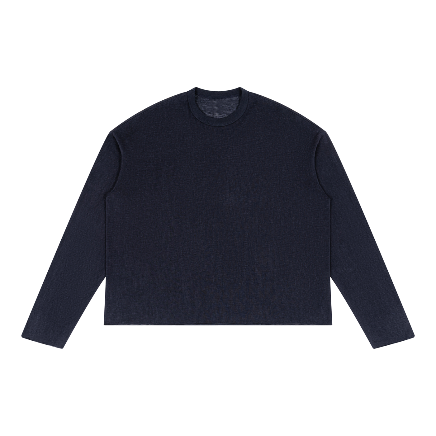 Unisex Raw Edge Long Sleeve T-Shirt