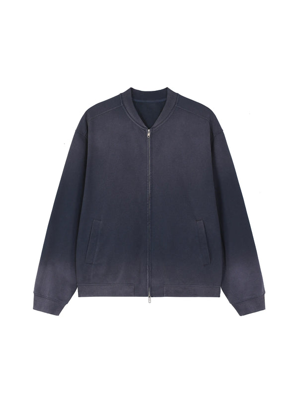 Blouson de baseball épais délavé