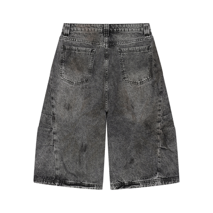 Men’s Vintage Wash Denim Jeans Jorts