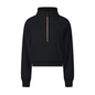 Cropped Half-Zip Sweatshirt
