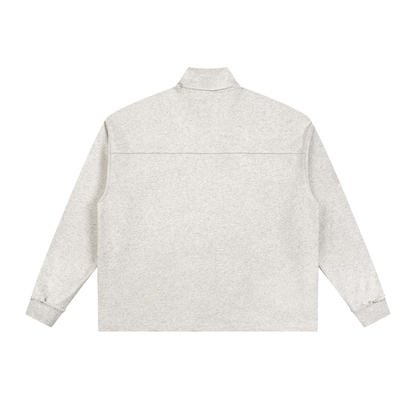 Waran Half-Zip Rolled Edge Fleece Sweatshirt