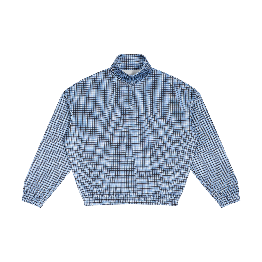 Waran Unisex Plaid Quarter-Zip Sweatshirt