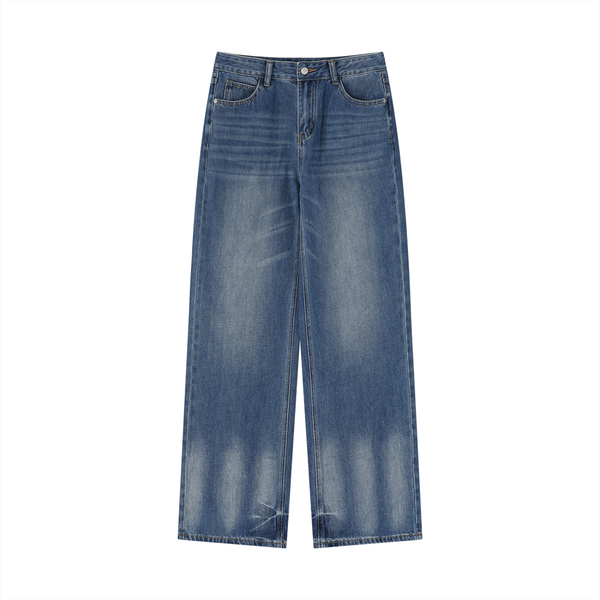 Waran Women’s Vintage Wash Wide Leg Jeans 123GSM