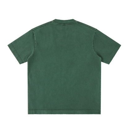Heavyweight Vintage Washed Frayed T-Shirt