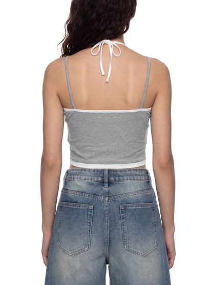 tank top,tops,camisole,bras,halter neck,halter bra,halter tank top