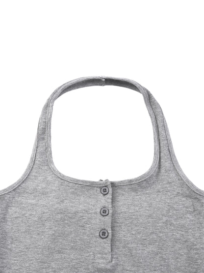 ribbed tank top,tank top,henley neck,ribbed henley neck,henley tank top,womens