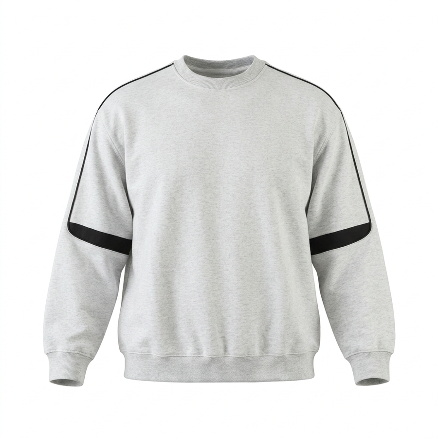Waran Oversized Crewneck Taped Sweatshirt