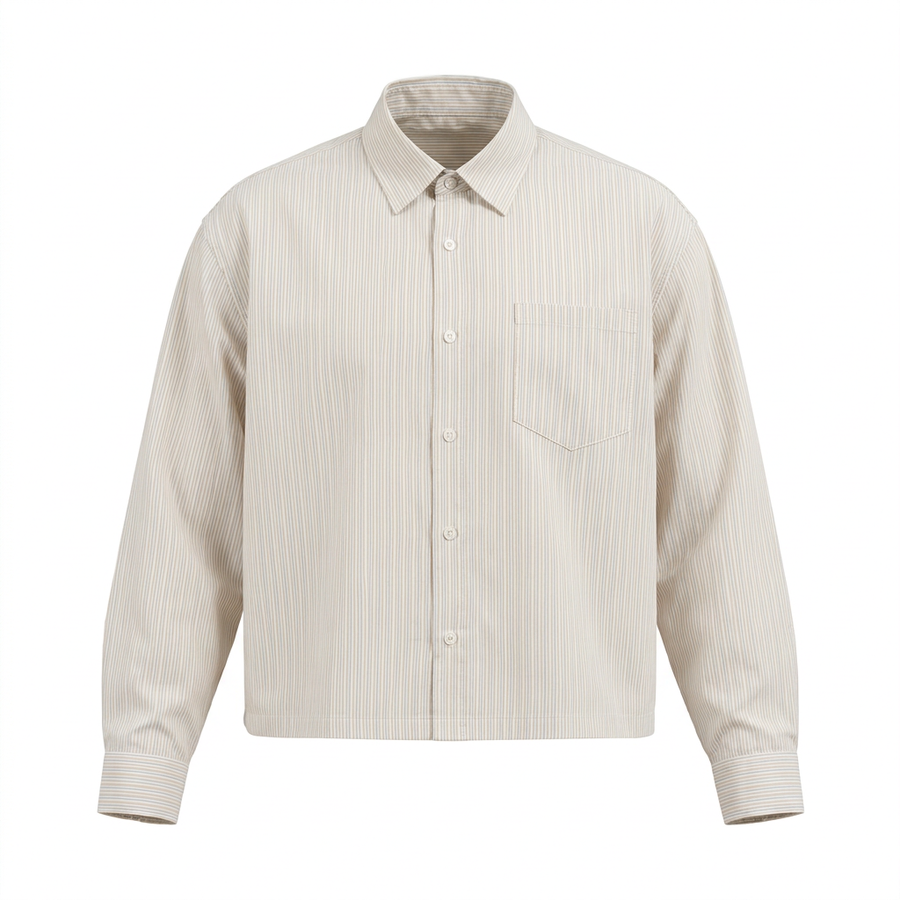 Waran Unisex Boxy Striped Shirt