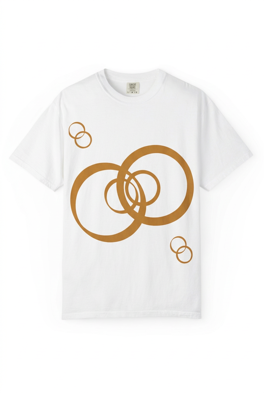 Rings T-shirt floating mockup