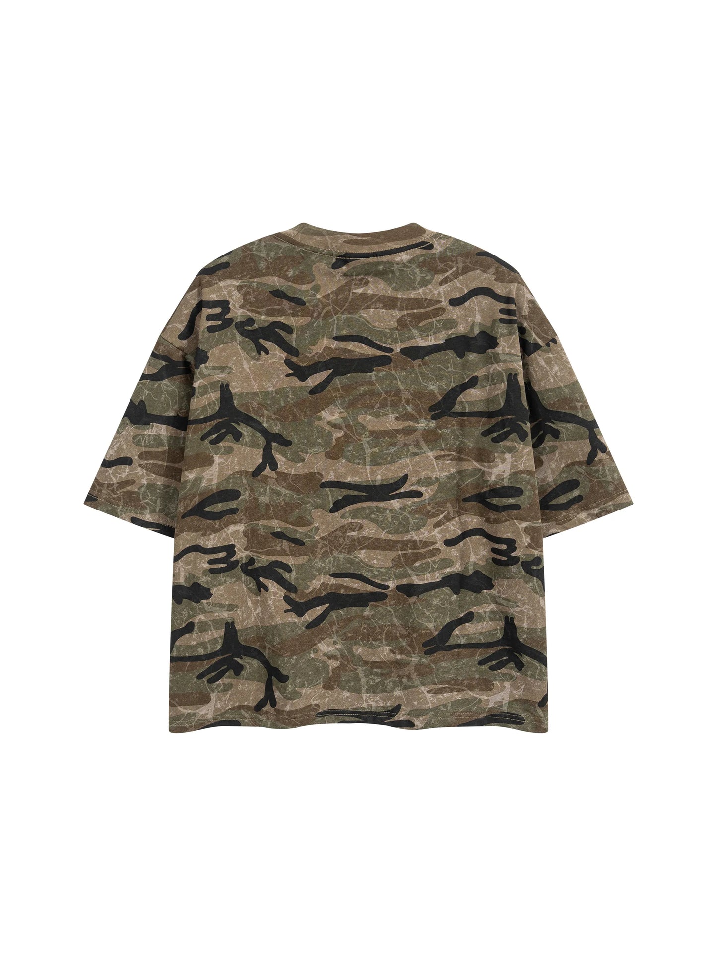 Unisex Boxy Camo Print T-Shirt